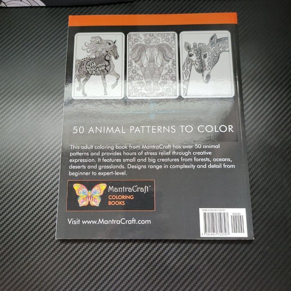 Adult Coloring Books (Lot 3) Colorama/Animal Designs/Stress Relieving Design - Picture 8 of 8